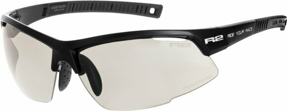 Óculos de ciclismo R2 Racer Black Shiny/Photochromic Grey Óculos de ciclismo - 1