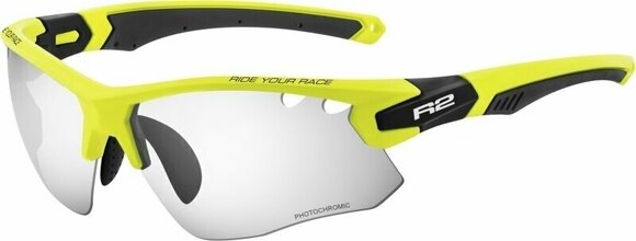 Cycling Glasses R2 Crown Neon Green-Black Matt/Photochromic Grey Cycling Glasses - 1