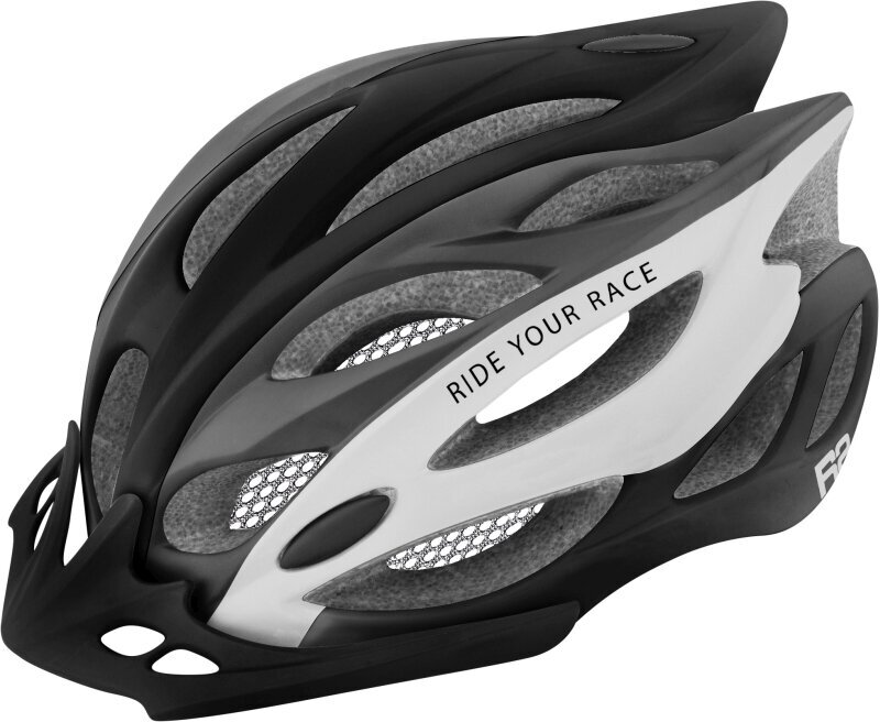 Cască bicicletă R2 Wind Helmet Black/Grey/White Matt L Cască bicicletă