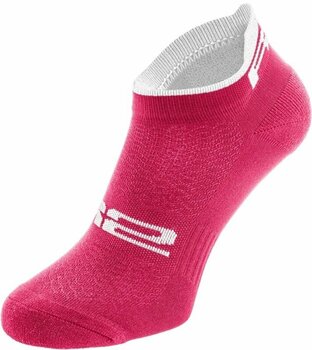 Meias de ciclismo R2 Tour Bike Socks Pink/Red/White M Meias de ciclismo - 1