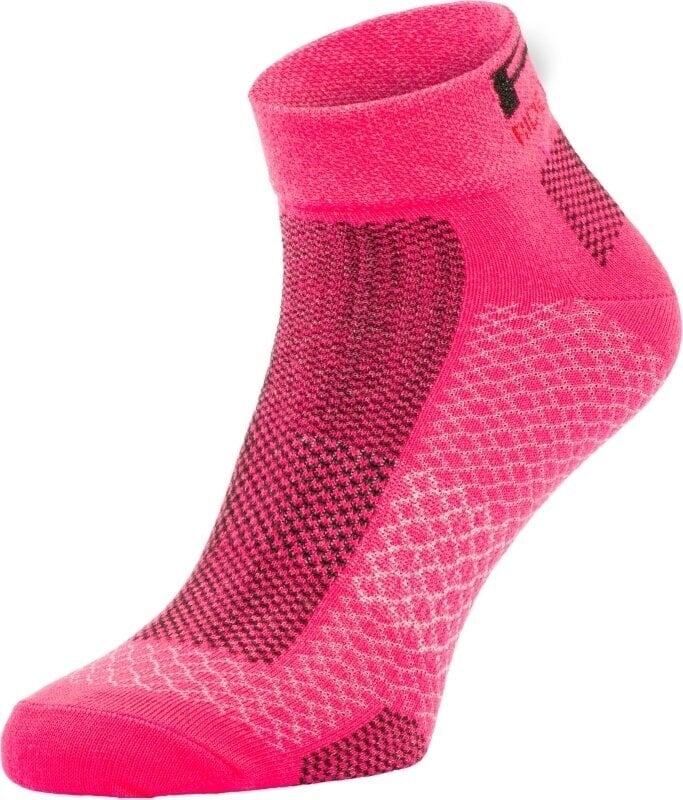 Calcetines de ciclismo R2 Easy Bike Socks Pink-Negro M Calcetines de ciclismo