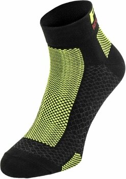 Cyklo ponožky R2 Easy Bike Socks Black/Neon Yellow L Cyklo ponožky - 1