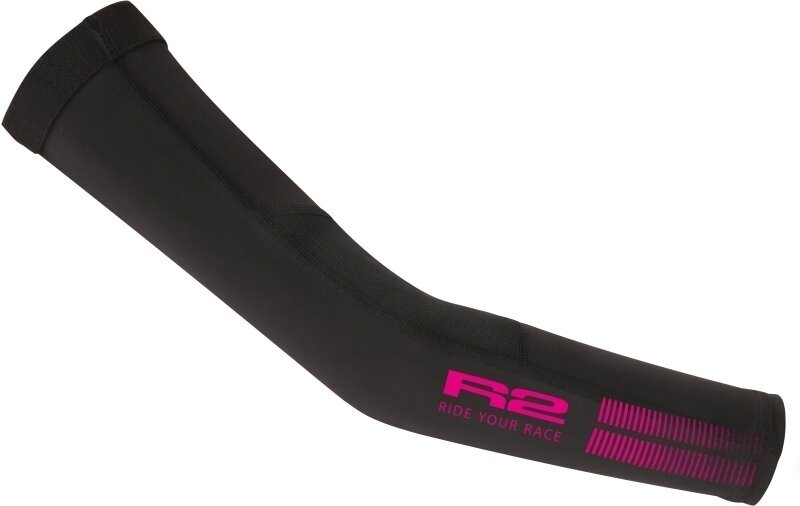 Cycling Arm Sleeves R2 Rupet Arm Warmers Black/Pink M Cycling Arm Sleeves