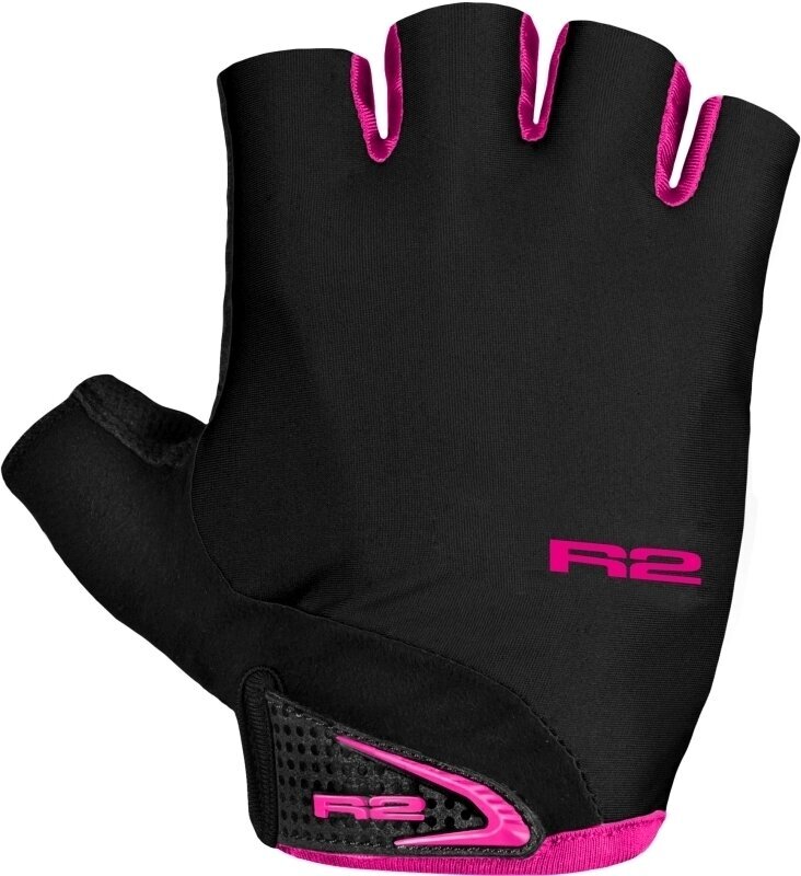 Cyklistické rukavice R2 Riley Bike Gloves Black/Pink M Cyklistické rukavice