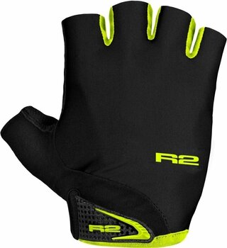 Luvas para bicicletas R2 Riley Bike Gloves Black/Neon Yellow M Luvas para bicicletas - 1