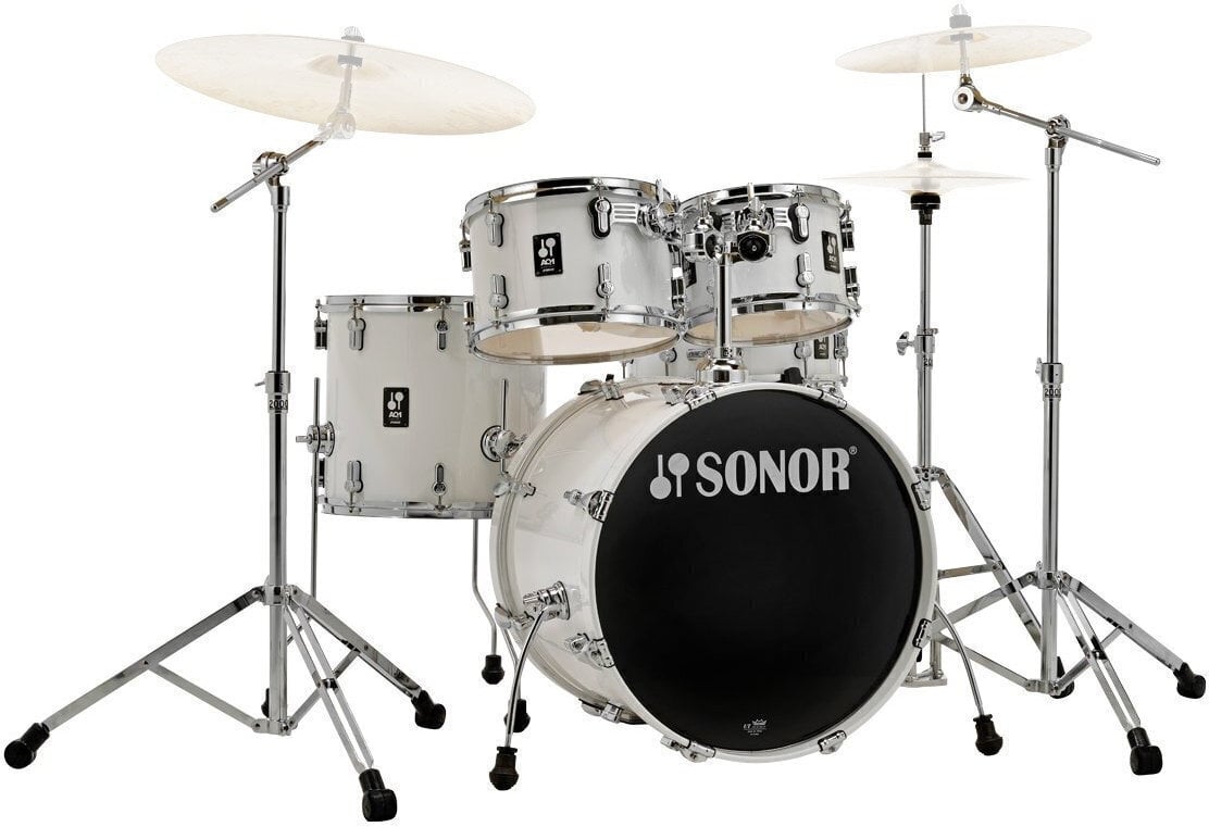 Akustik-Drumset Sonor AQ1 Studio Piano White