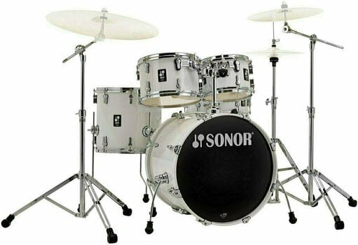 Akoestisch drumstel Sonor AQ1 Studio Piano White - 1