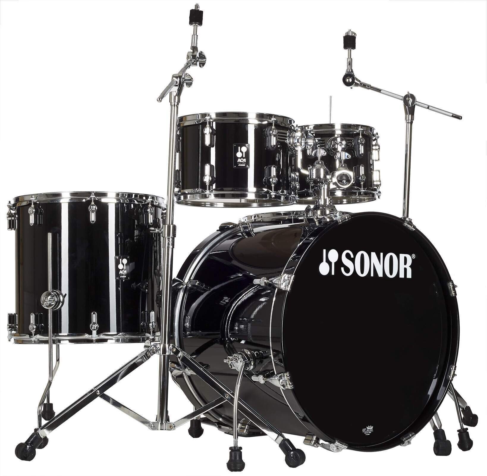 Akoestisch drumstel Sonor AQ1 Stage Piano Black