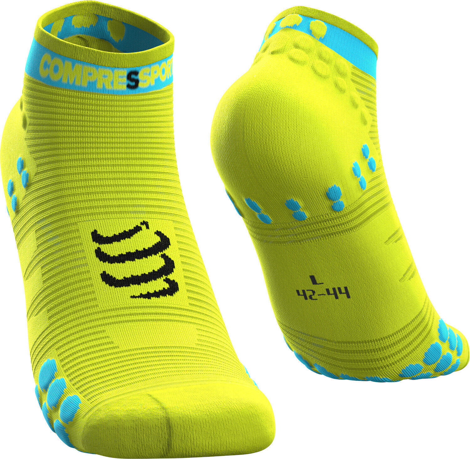 Κάλτσες Τρεξίματος Compressport Pro Racing v3.0 Run High Fluo Yellow T4 Κάλτσες Τρεξίματος