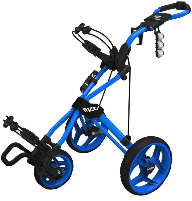 Levně Rovic RV3J Junior All Blue Manuální golfové vozíky