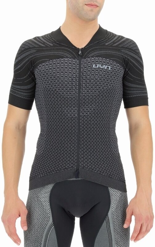Mez kerékpározáshoz UYN Coolboost OW Biking Man Shirt Short Sleeve Bullet/Jet Black S