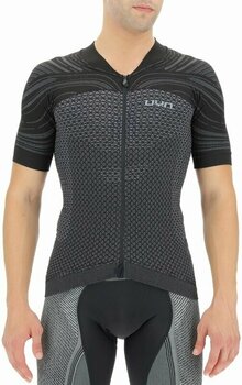 Mez kerékpározáshoz UYN Coolboost OW Biking Man Shirt Short Sleeve Bullet/Jet Black S - 1