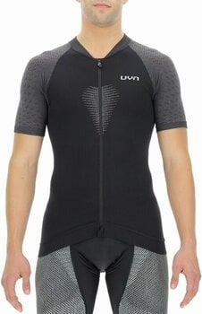 Cykeltrøje UYN Granfondo OW Biking Man Shirt Short Sleeve Blackboard/Charcol M - 1