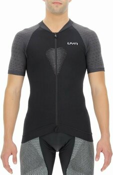 Fietsshirt UYN Granfondo OW Biking Man Shirt Short Sleeve Jersey Blackboard/Charcol XL - 1