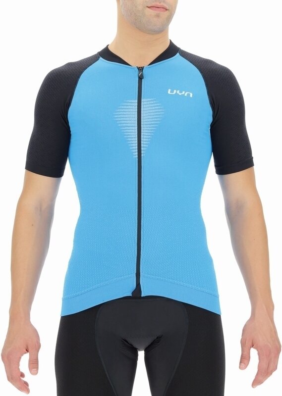 Велосипедна тениска UYN Granfondo OW Biking Man Shirt Short Sleeve Джърси Danube Blue/Blackboard S