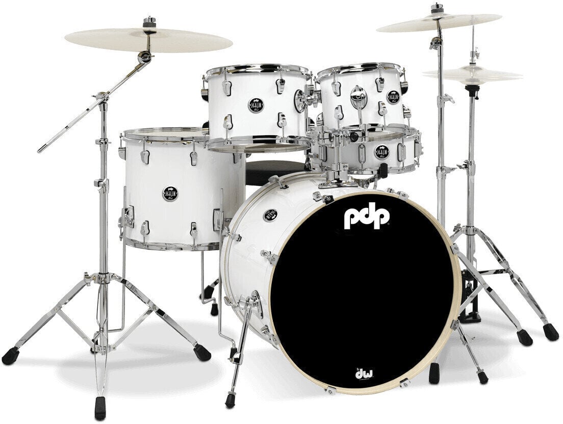 Set Batteria Acustica PDP by DW PD802603 MAINstage Gloss White