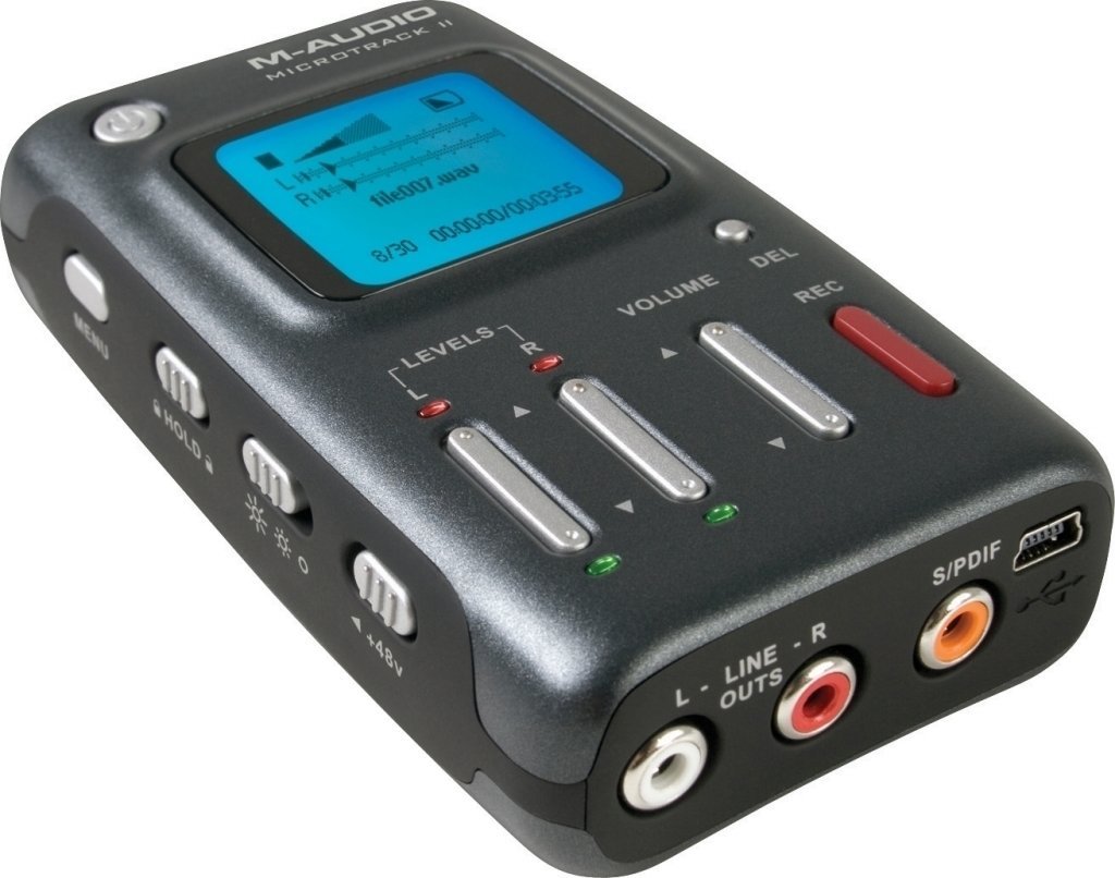 Gravador digital portátil M-Audio Micro Track II