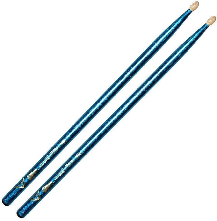 Drumsticks Vater VCB5A Color Wrap Los Angeles 5A Blue Sparkle Drumsticks