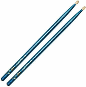 Drumsticks Vater VCB5A Color Wrap Los Angeles 5A Blue Sparkle Drumsticks - 1