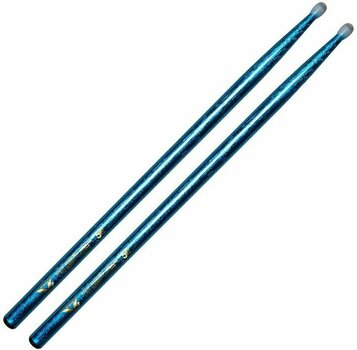 Drumsticks Vater VCB5BN Color Wrap 5B Blue Sparkle Drumsticks - 1