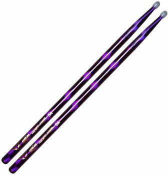Drumsticks Vater VCP5AN Color Wrap Los Angeles 5A Purple Optic Drumsticks - 1