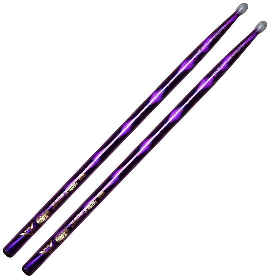 Drumsticks Vater VCP5BN Color Wrap 5B Purple Optic Drumsticks