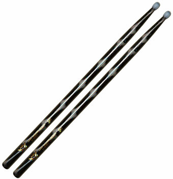 Drumsticks Vater VCBK5BN Color Wrap 5B Black Optic Drumsticks - 1