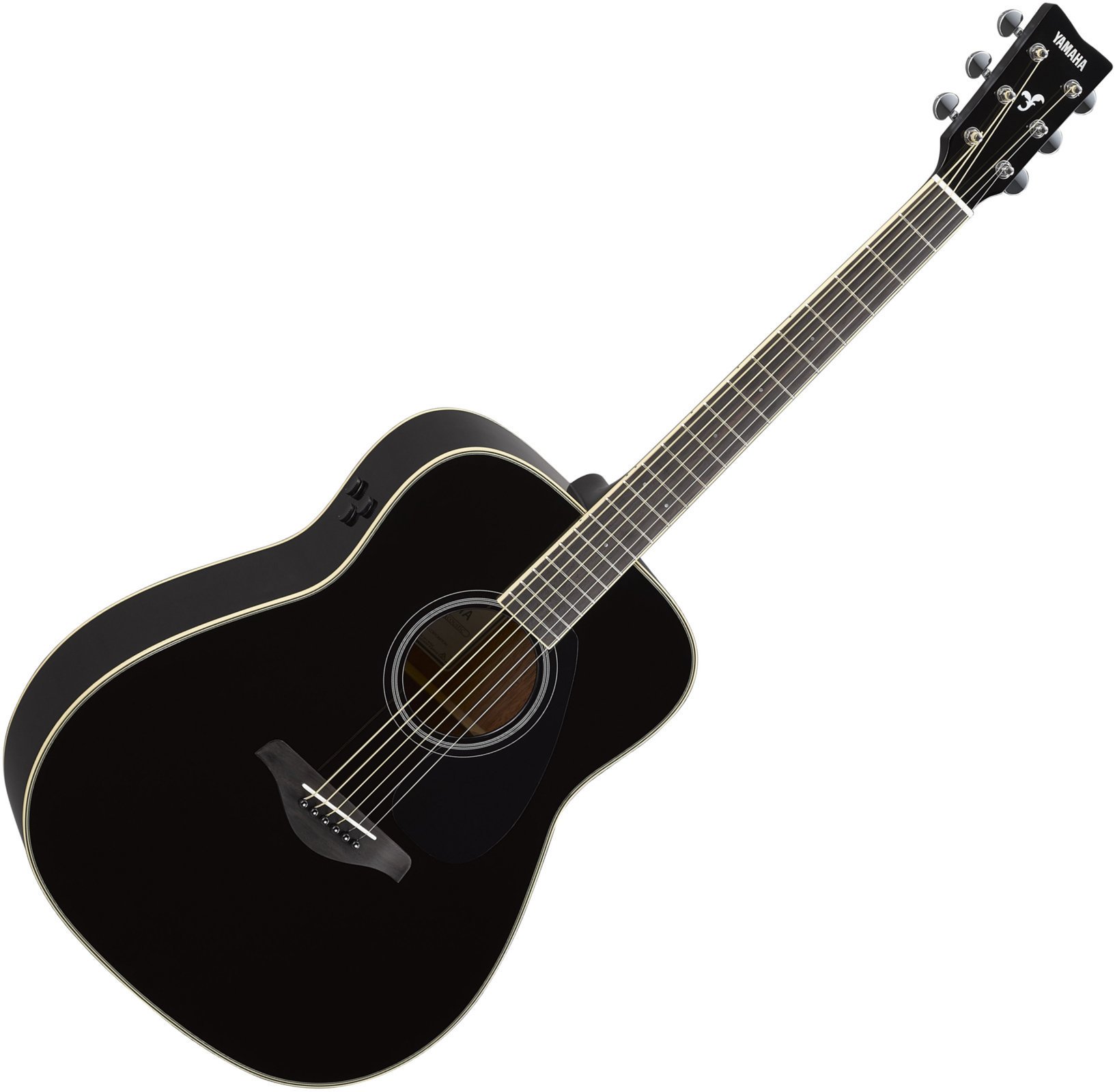 Dreadnought elektro-akoestische gitaar Yamaha FG-TA Zwart