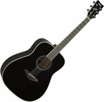 Elektroakusztikus gitár Yamaha FG-TA Fekete - 1