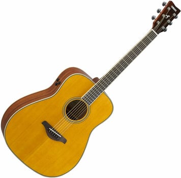 Dreadnought elektro-akoestische gitaar Yamaha FG-TA Vintage Tint - 1