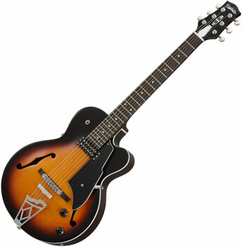Semi-akoestische gitaar Vox VGA-3D Sunburst - 1