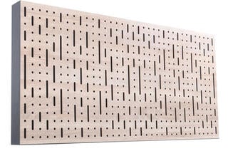 Chłonny panel z drewna Mega Acoustic FiberPro 120 Binary Bean Natural Chłonny panel z drewna