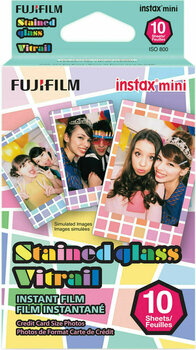 Papel fotográfico Fujifilm Instax Mini Stained Glass Stained Glass 10 pcs Papel fotográfico - 1