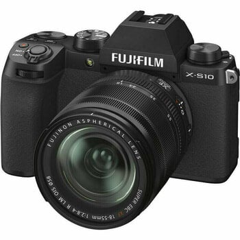 Tükör nélküli fényképezőgépek Fujifilm X-S10 + XF18-55mm Black - 1