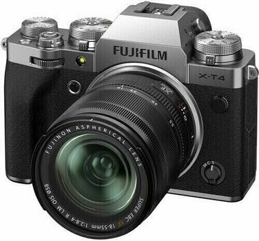 Spiegellose Kamera Fujifilm X-T4 + Fujinon XF18-55mm Silver - 1