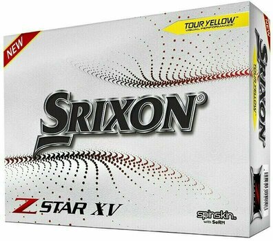 Нова топка за голф Srixon Z-Star XV 7 Golf Balls Yellow - 1