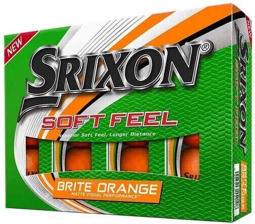 Нова топка за голф Srixon Soft Feel 2020 Golf Balls Orange