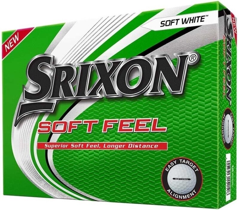 Нова топка за голф Srixon Soft Feel 2020 Golf Balls White