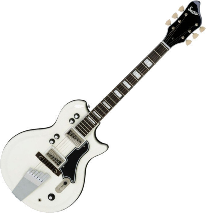 Elektrische gitaar Supro Dualtone Americana Guitar Ermine White