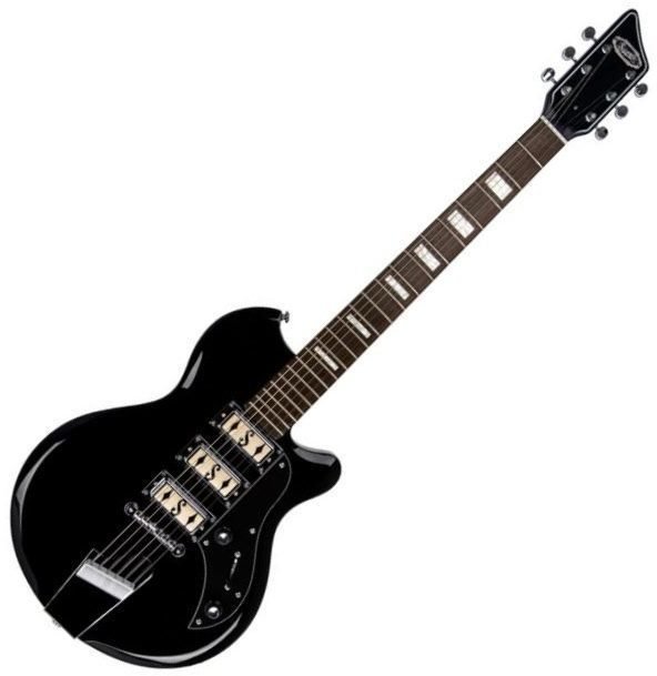 Elektrisk guitar Supro Hampton Guitar Jet Black