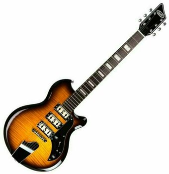 Guitare électrique Supro Hampton Guitar Flame Maple Tobacco Sunburst - 1