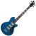 E-Bass Supro Huntington 3 Bass Guitar with Piezo Transparent Blue