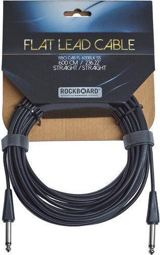 Kabel za glasbilo RockBoard Flat Črna 6 m Ravni - Ravni