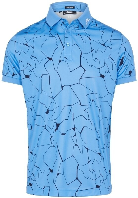 Риза за поло J.Lindeberg Tour Tech Reg Fit Slit Ocean Blue L