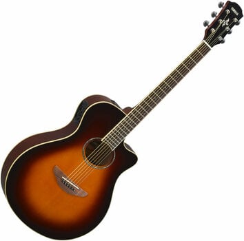 Jumbo elektro-akoestische gitaar Yamaha APX600 Old Violin Sunburst - 1