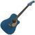 Dreadnought elektro-akoestische gitaar Fender Redondo Player Belmont Blue