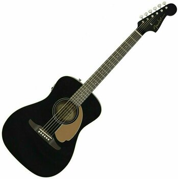 Elektroakustinen kitara Fender Malibu Player Jetty Black - 1