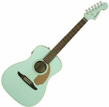 Elektro-akoestische gitaar Fender Malibu Player Aqua Splash - 1