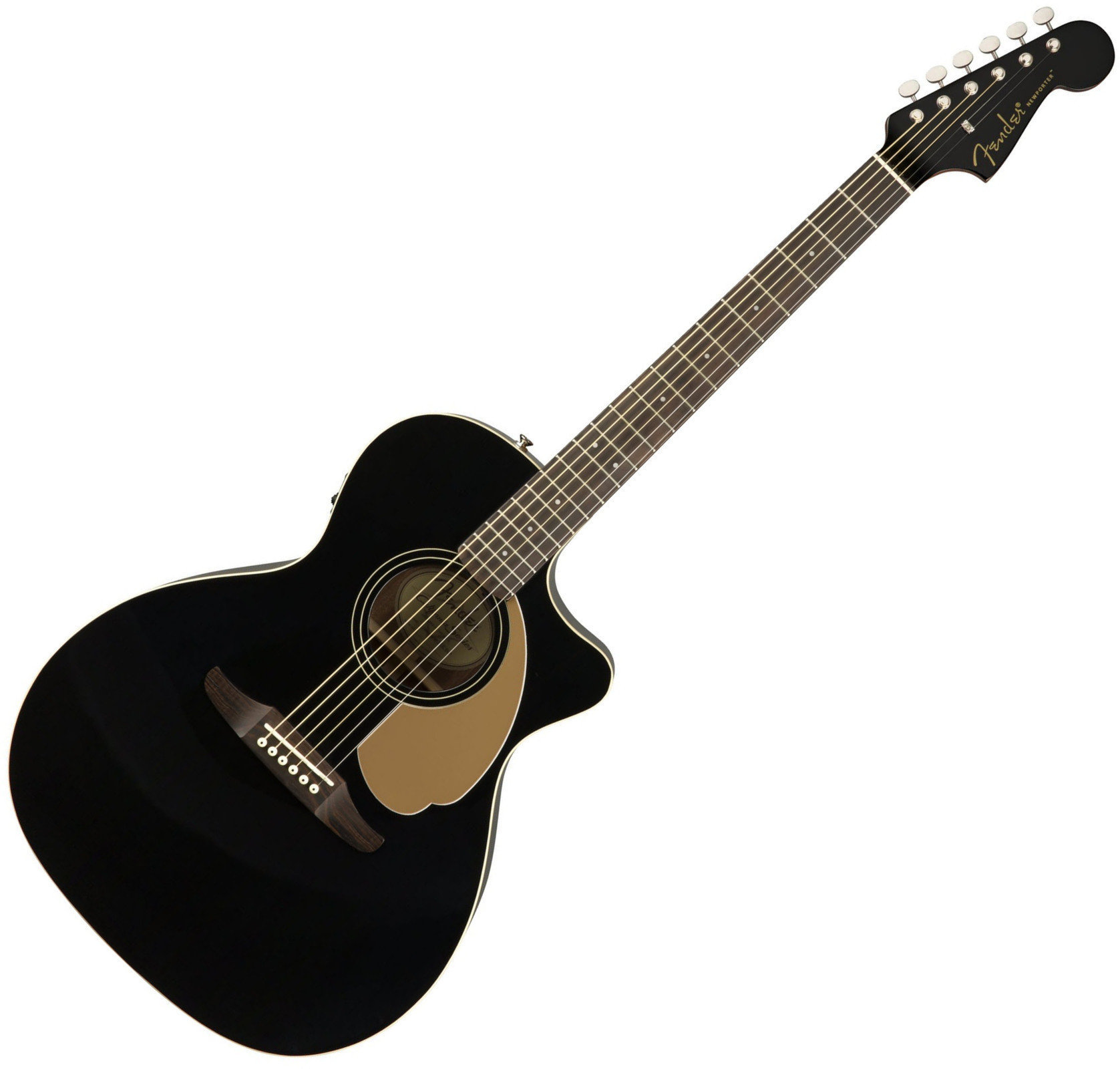 elektroakustisk gitarr Fender Newporter Player Jetty Black