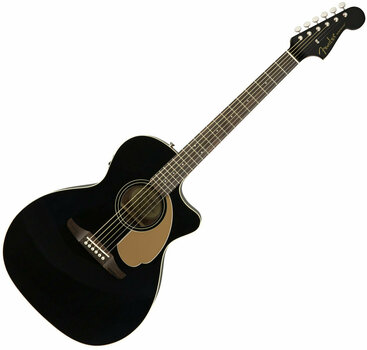electro-acoustic guitar Fender Newporter Player Jetty Black - 1